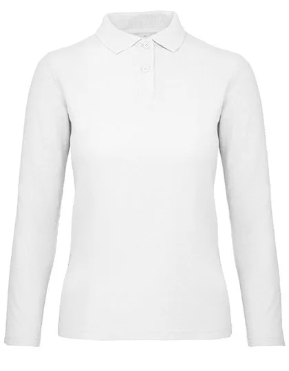 B&C Long-Sleeve Polo Shirt made of Cotton for Women