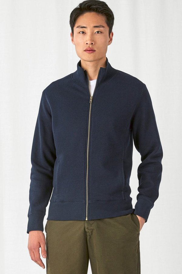 B&C Sweatjacke Spider aus Baumwolle-Polyester für Herren