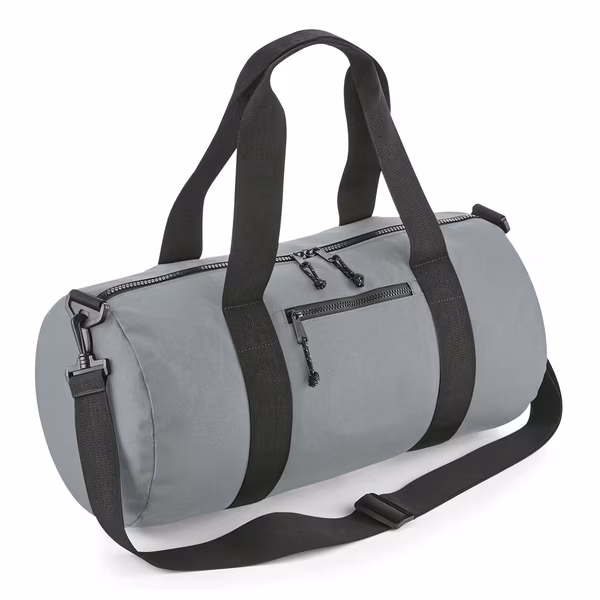 BagBase Recycled Barrel Bag with Kangaroo Pocket