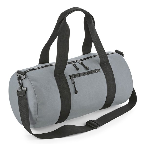 BagBase Recycelte Barrel-Tasche mit Kängurutasche
