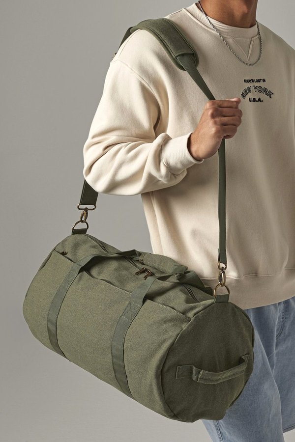 BagBase Vintage Canvas Barrel Tasche mit Gurt