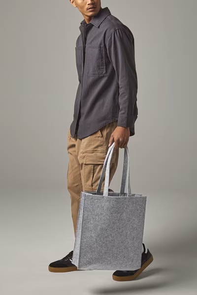 BagBase Felt Bag with Tear-Off Label