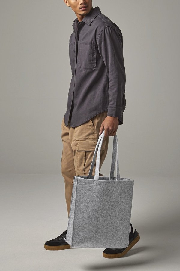 BagBase Filz Tasche mit abreißbarem Label