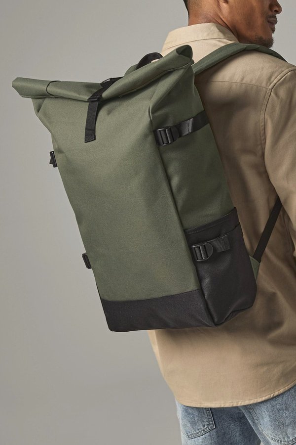 BagBase Block Roll-Top Rucksack mit Laptopfach