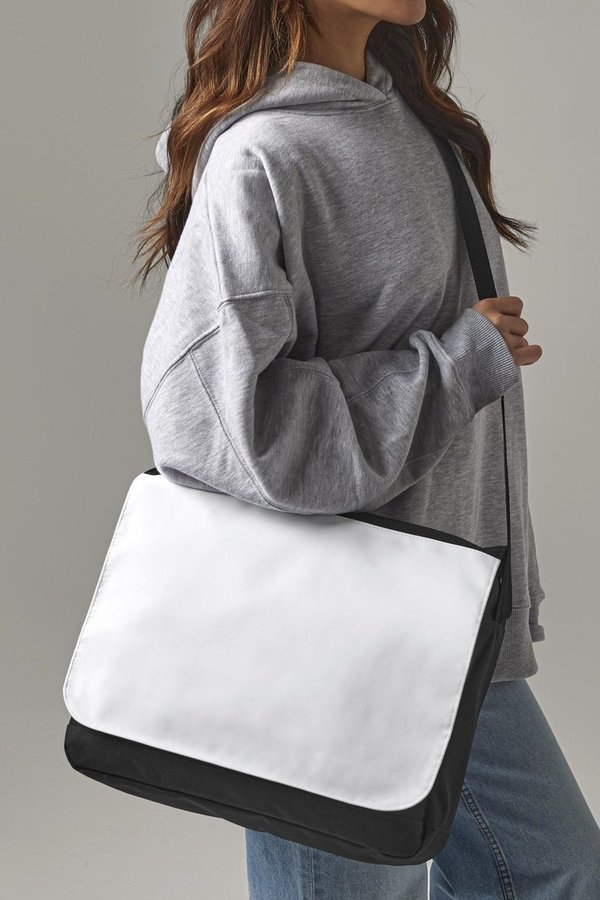 BagBase Sublimationsdruck Messenger Bag mit Klettverschluss