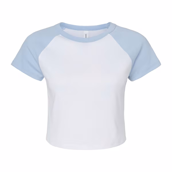 Bella+Canvas Baby Tee Raglan avec Micro Rib