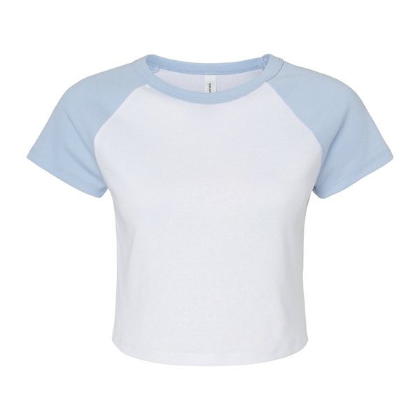 Bella+Canvas Raglan Baby Tee mit Micro Rib