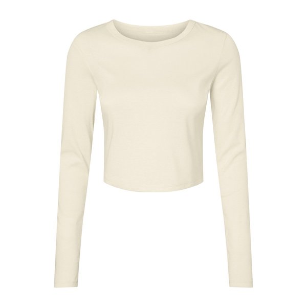 Bella+Canvas Langarm Baby Tee Micro Rib für Damen