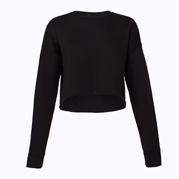 Bella+Canvas Cropped Crew Fleece mit abfallenden Schultern