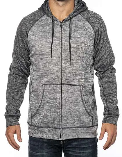 Burnside Felpa con cappuccio Raglan performante con tasca canguro
