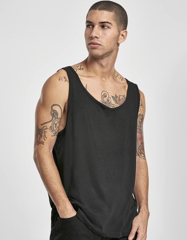 BuildYourBrand Build Your Brand Jersey Big Tank Black S (BY003)