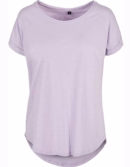 BuildYourBrand Build Your Brand Ladies´ Long Slub Tee Lilac XL (BY036), BY036