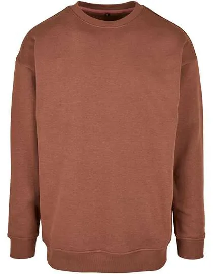 BuildYourBrand Sweat Crewneck mit übergeschnittenen Schultern, Bark M, BY075