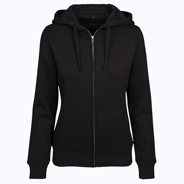 Taillierte Sweatshirt-Jacke mit Fronttasche