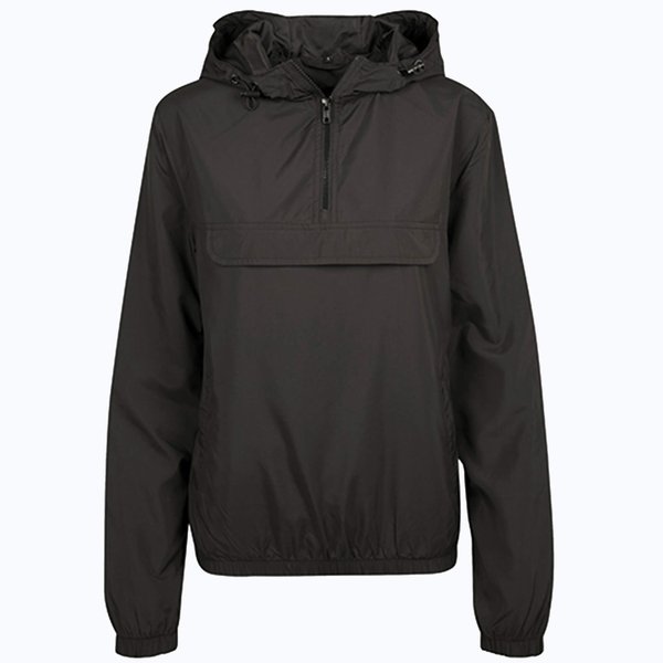 BuildYourBrand Basic Pull Over Jacke, Kapuze für Damen