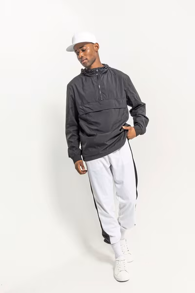 Basic Pull Over Jacke mit Kapuze