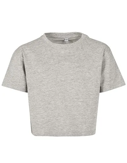 BuildYourBrand T-shirt cropped in jersey di Cotone per Bambine