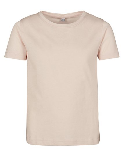 BuildYourBrand Mädchen T-Shirt mit verkürztem Schnitt, Pink 110/116, BY115