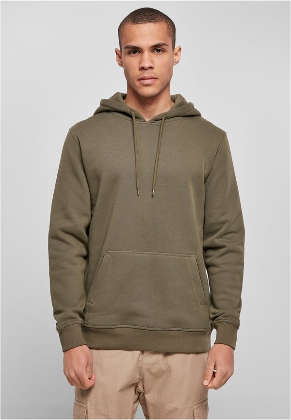 Bio-Hoodie mit Kängurutasche, schwarz oder weiß