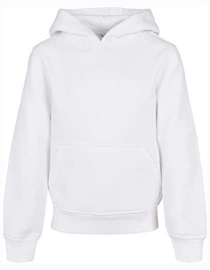 BuildYourBrand Bio-Baumwolle Basic Hoodie für Kinder, White 110/116, BY185
