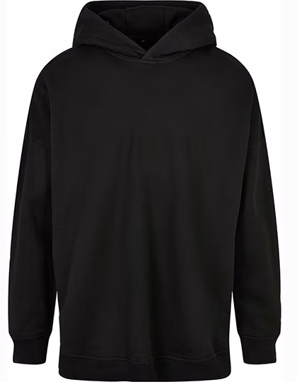 BuildYourBrand Oversized Hoody mit überkreuzter Kapuze, Black XXL, BY199