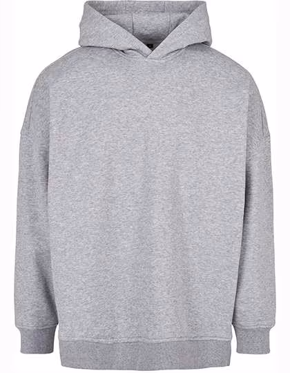 BuildYourBrand Oversized Hoody mit überkreuzter Kapuze, Grey M, BY199