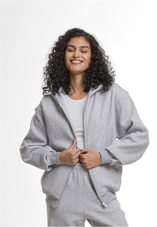 Ladies Loose Fit Zip Hoody