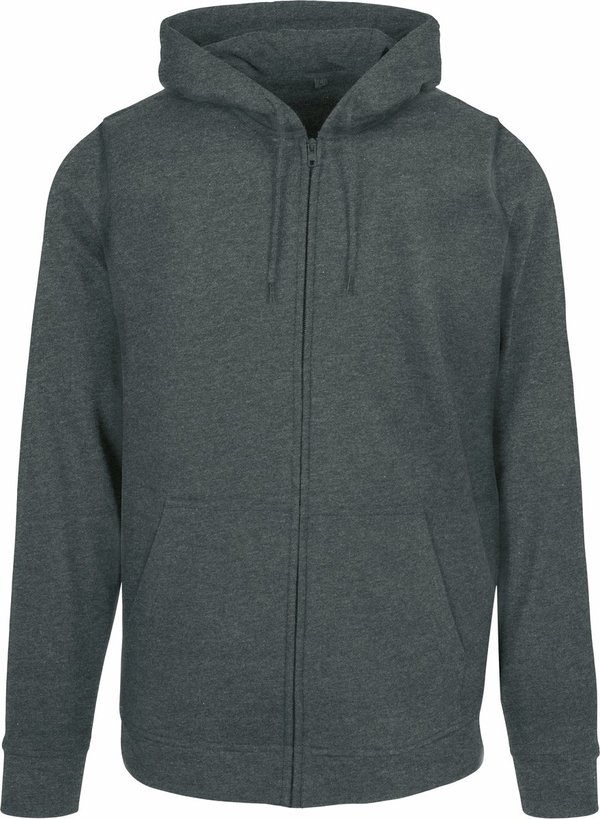 Basic Zip Hoody mit Kängurutasche