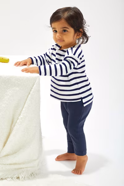 Babybugz Top Breton per Bambini in Cotone Biologico
