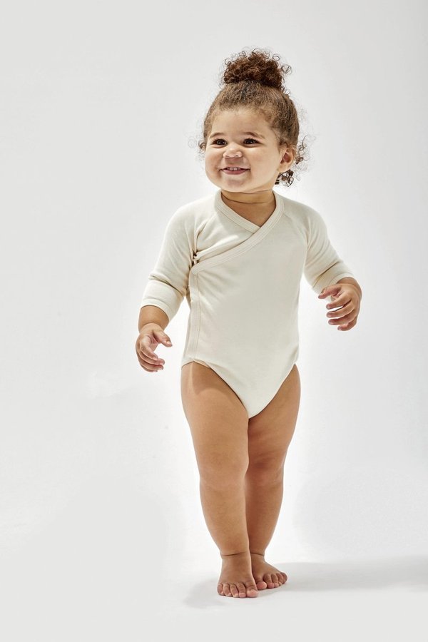 Babybugz Langarm Kimono-Bodysuit aus Bio-Baumwolle