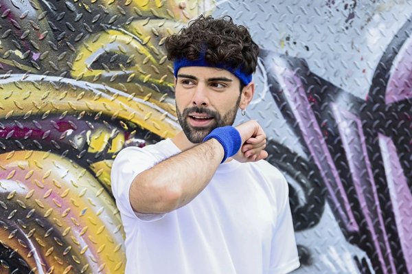 L-merch Kopfschweißband aus Baumwolle, personalisierbar