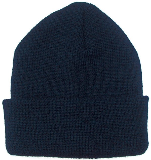 L-merch Strickmütze mit breiter Krempe, Oeko-Tex