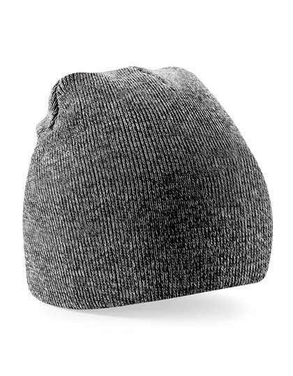 Beechfield Doppellagige Strickmütze in vielen Farben in, Antique Grey One Size, CB44