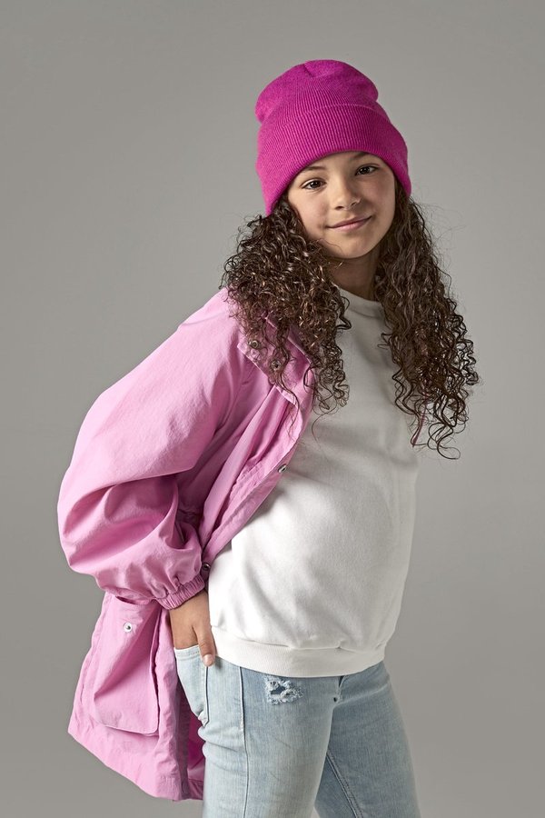 Beechfield Junior Beanie mit Umschlag, 100% Acryl