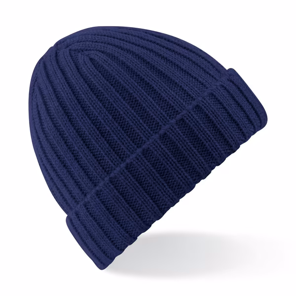 Beechfield Chunky Grobstrickmütze mit Umschlag