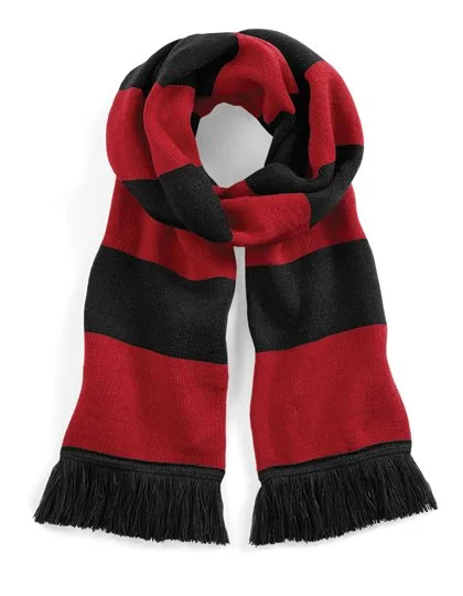 Beechfield Double-Layered Knit Scarf with Fringes