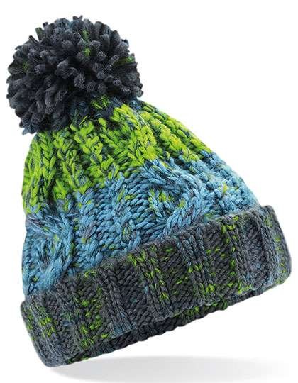 Beechfield Junior Zopfmuster Beanie mit Pom Pom