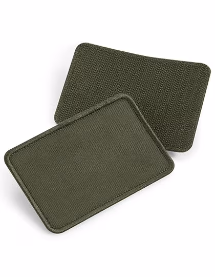 Beechfield Baumwoll-Patch für Mützen, abnehmbar, Military Green 10 x 6.5 cm, CB600