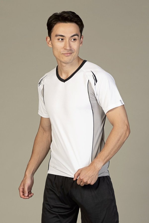 CONA SPORTS Club Tech Funktions-Shirt mit V-Ausschnitt