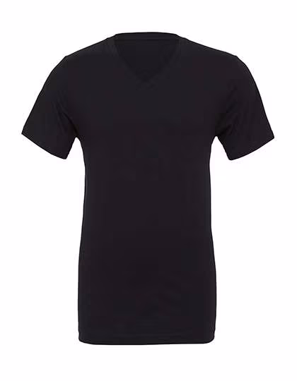 Canvas Jersey Kurzarm V-Neck T-Shirt Baumwolle