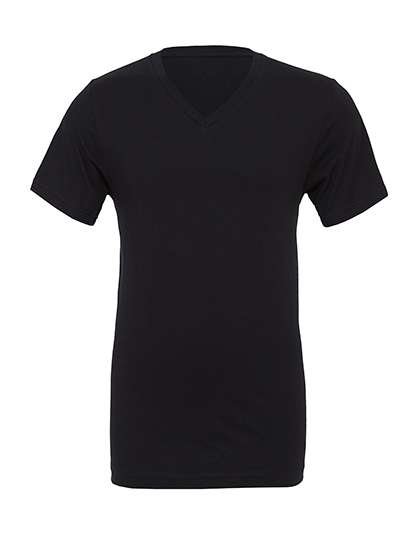 Canvas Jersey Kurzarm V-Neck T-Shirt Baumwolle
