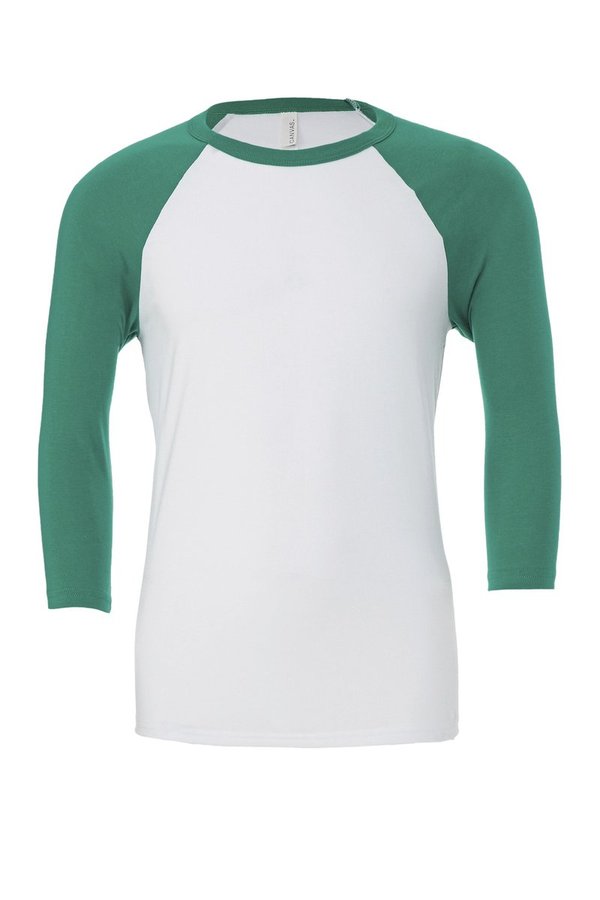 Canvas 3/4-Ärmel Baseball T-Shirt Raglan-Schnitt