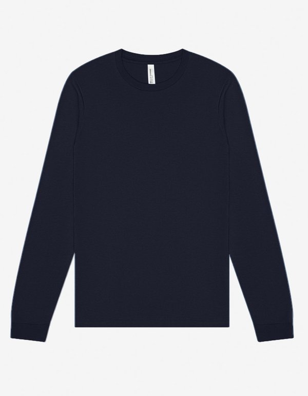 Canvas Langarm T-Shirt aus Airlume-Baumwolle