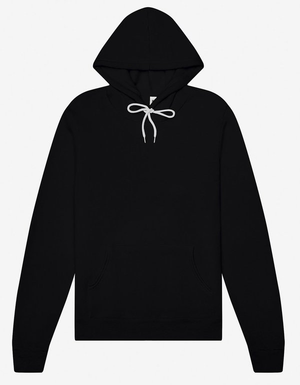 Canvas Fleece Pullover Hoodie mit Kangurutasche