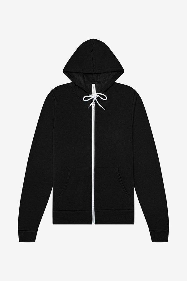Canvas Poly-Cotton Fleece Full-Zip Hoodie