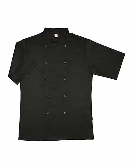 Dennys London Short Sleeve Chef's Jacket with 10 Press Studs