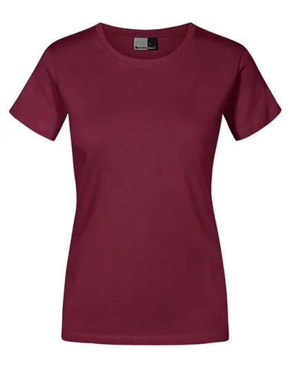 Promodoro Premium-T-Shirt 100% Baumwolle für Damen, Burgundy L, E3005