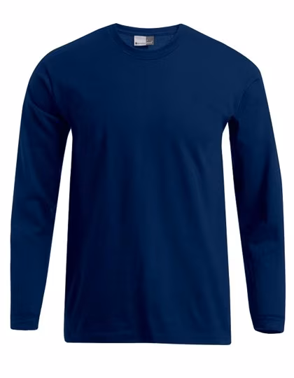 Promodoro Langarm-T-Shirt 100% Baumwolle für Herren, Navy 5XL, E4099