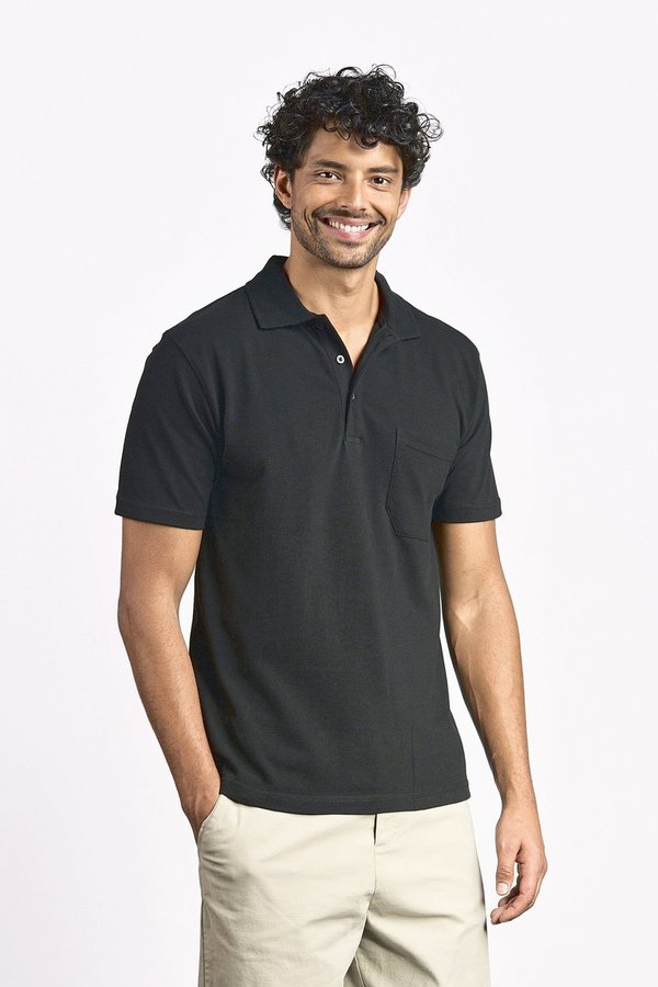 Promodoro Polo Pocket Shirt mit Brusttasche für Herren