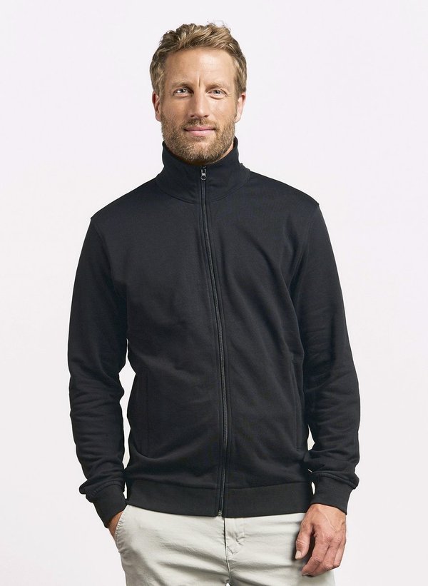 Herrenjacke mit Stehkragen und Reißverschluss
